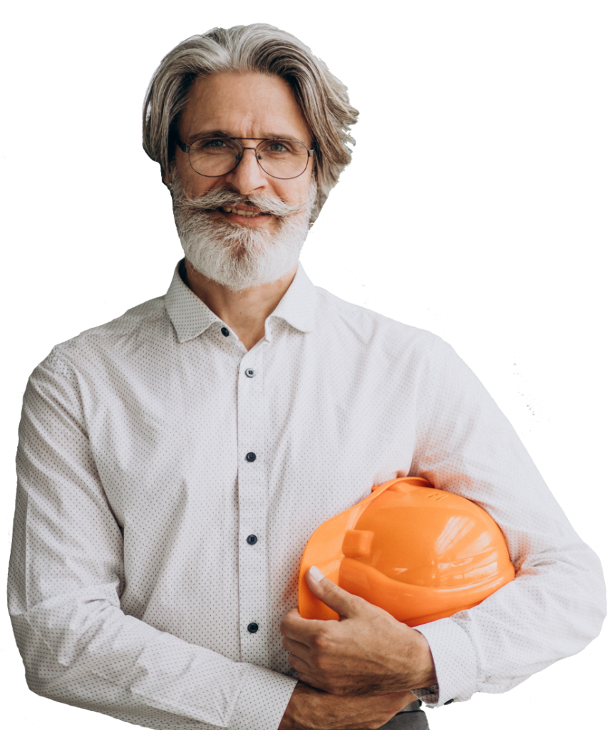 middle aged business man hard hat 1