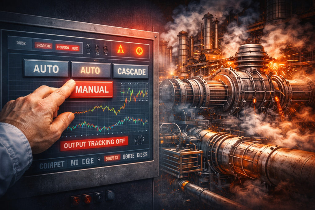 اشتباه ۲ مدیریت نادرست ModMode در حلقه‌های کنترل MANAUTOCAS