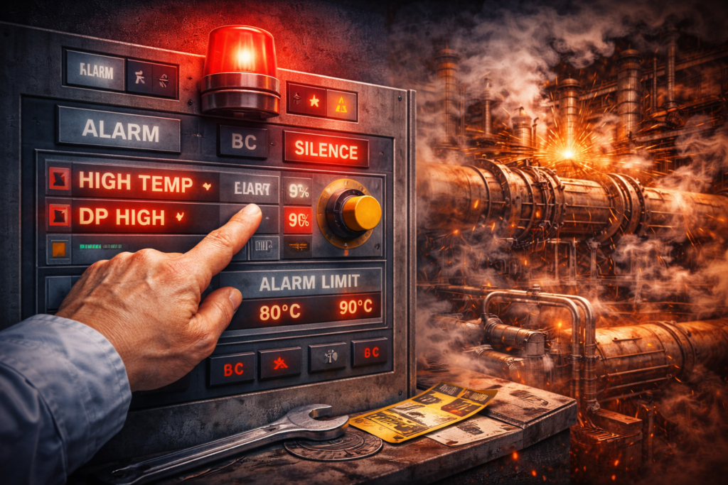 اشتباه ۳ مدیریت ناصحیح آلارم‌ها؛ از سایلنت تا تغییر غیر اصولی Alarm Limit