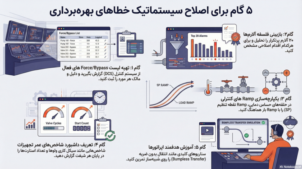 اصلاح سیستماتیک ۵ خطای کلیدی عملیاتی